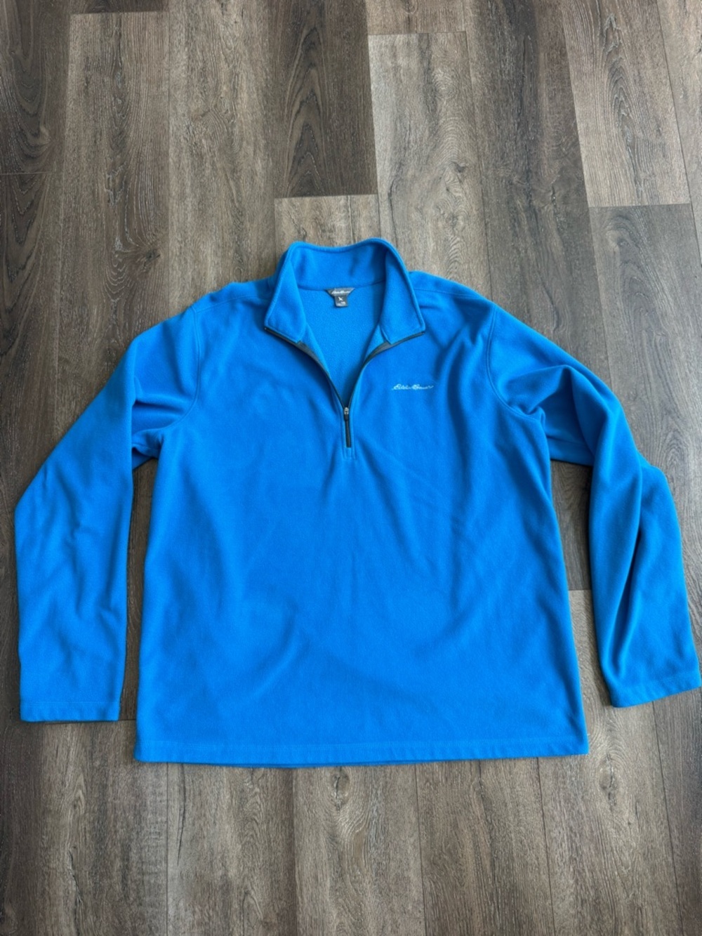 Eddie Bauer Blue Fleece Pullover Men’s size Tall XL